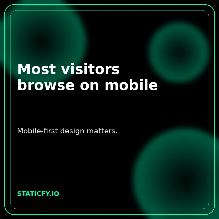 Staticfy mobile design insight panel